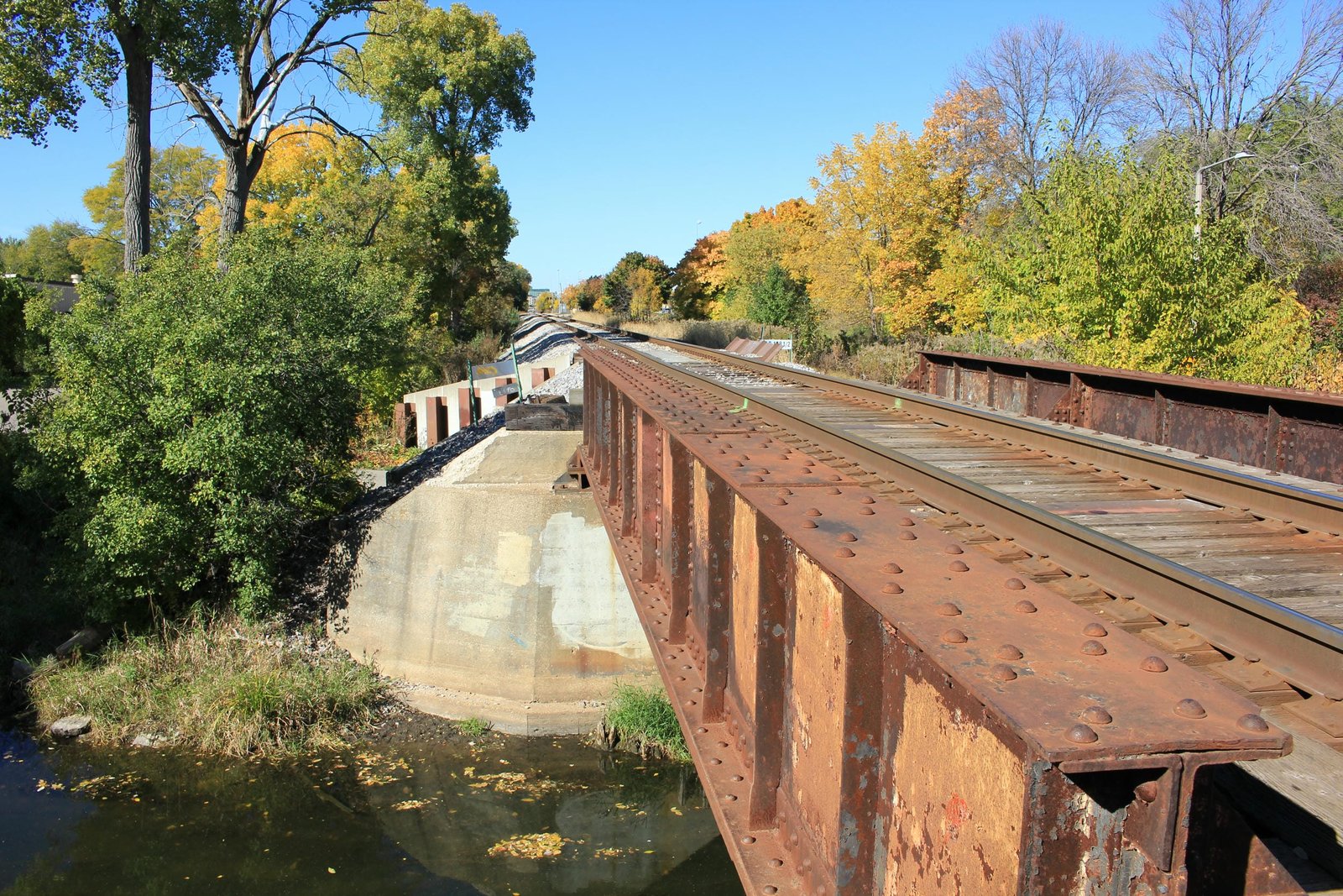 Looking north